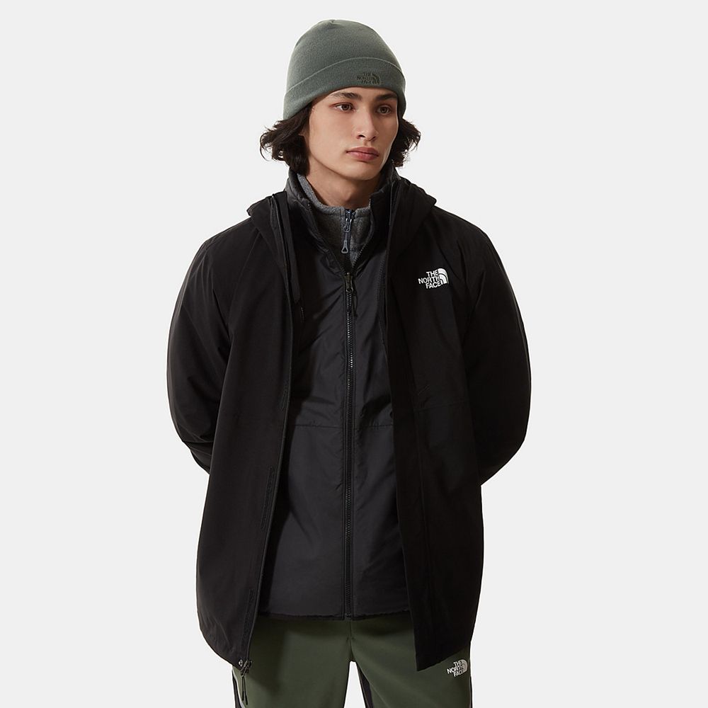 The North Face Waterproof Jackets Mens Australia - The North Face Carto Triclimate Black Hiking (GCO